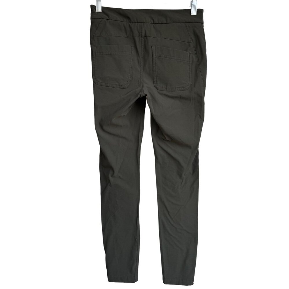 ATHLETA Wander Skinny Ankle Zip Olive Pants 349953-03 Women's Size 0 Nylon - Picture 8 of 16